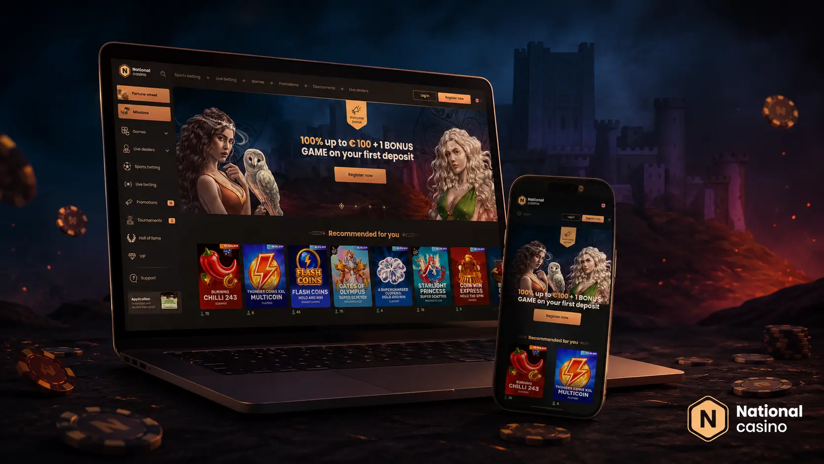 Casinospil hos National Casino